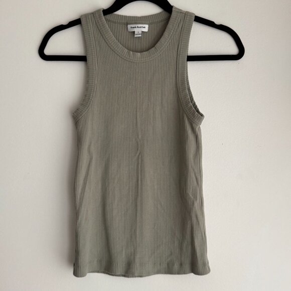 Frank and Oak Sage Green Ribbed Tank top - Picture 3 of 3